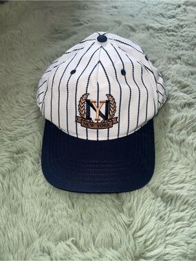 Target New York Crest Pinstripe Baseball Hat - White and Navy